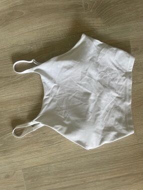 Basic White Cropped Tank Top